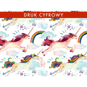 RAINBOW UNICORNS - Viscose jersey WE210