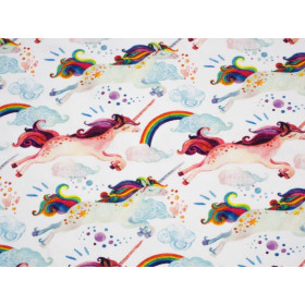 RAINBOW UNICORNS - Viscose jersey WE210
