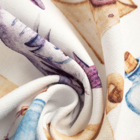 MAGIC WORLD pat. 3 (MAGIC SCHOOL) - looped knit fabric