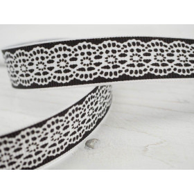 Grosgrain Ribbon width 15mm - Black