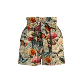 Butterfly & Flowers wz.9- Slub Weave