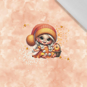 Girl cute halloween wz.9 - panel (60cm x 50cm)  Cotton woven fabric