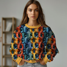 ABSTRACTION WZ.37 - Hydrophobic brushed knit