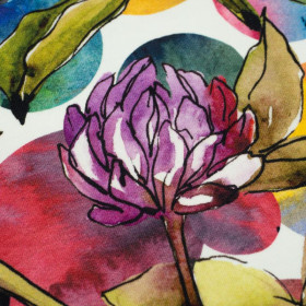 WATERCOLOR CLOVERS - looped knit SP250