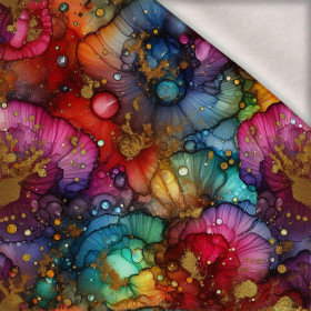 alcohol ink wz.17 RAINBOW - brushed knitwear with elastane ITY