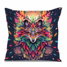 ANIMALS MANDALA wz.1 -  PANEL (60cm x 50cm) looped knit fabric with elastane ITY