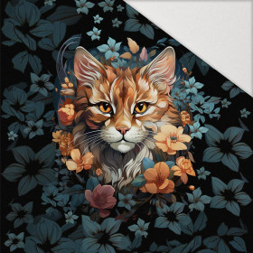 ANIMALS MANDALA wz.12 - panel (60cm x 50cm) brushed knitwear with elastane ITY