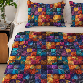 Batik Quilt wz. 2 - brushed knitwear with elastane ITY