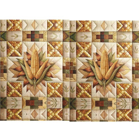 BATIK WZ. 2 - panel 71cm x 100cm/ 2szt. - Woven Fabric for tablecloths