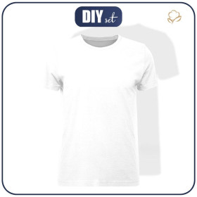 MEN’S T-SHIRT - B-00 White - single jersey