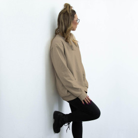 Looped knitwear with elastan - Hazelnut (Pe260)