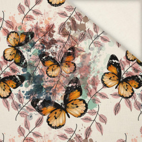 Butterfly & Flowers wz.13- Slub Weave