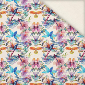 Butterfly & Flowers wz.16- Slub Weave