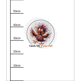 CUTE ANIMALS wz.2 - panel (60cm x 50cm)  Cotton woven fabric