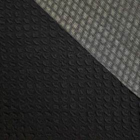 3D knitwear - cotton jacquard/ D-16 BLACK