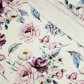 WATERCOLOR BOUQUET Pat. 2 - looped knit fabric