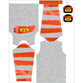 LONGSLEEVE - RED NINJA pat. 2 - sewing set