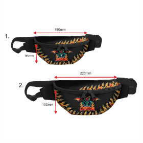 HIP BAG - DRAGON PAT. 1 / black / Choice of sizes