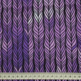 BRAID / purple - Waterproof woven fabric