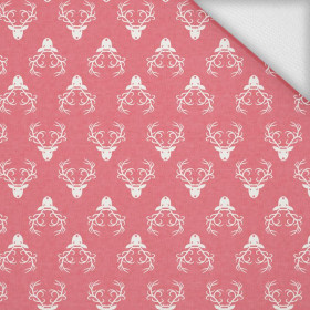 REINDEER’S HEADS / coral - looped knit