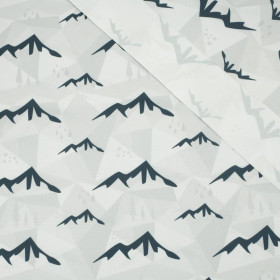 MOUNTAINS (adventure) / grey - Waterproof woven fabric