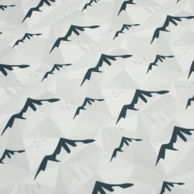 MOUNTAINS (adventure) / grey - Waterproof woven fabric