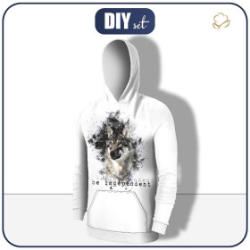 MEN’S HOODIE -  BE INDEPENDENT (BE YOURSELF) - sewing set 