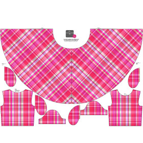 KID'S DRESS "MIA" - PINK CHECK PAT. 3 - sewing set