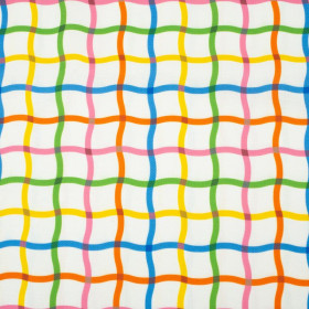 COLORFUL SQUARES - Waterproof woven fabric