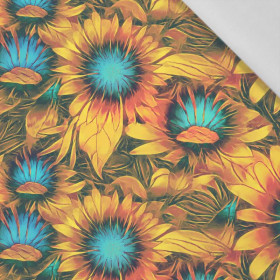SUNFLOWERS pat. 1 - Cotton woven fabric