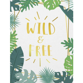 LEAVES (WILD & FREE) - SINGLE JERSEY PANEL 