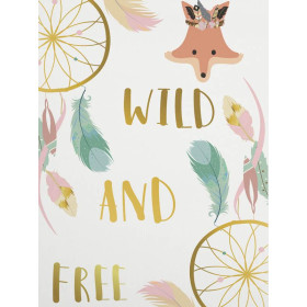 FOX AND DREAMCATCHERS ( WILD & FREE ) - panel looped knit