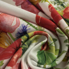 POPPIES PAT. 2 (IN THE MEADOW) - single jersey with elastane 