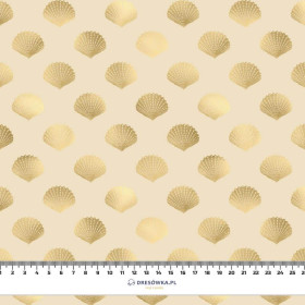 GOLDEN SHELLS (GOLDEN OCEAN) / beige- Upholstery velour 