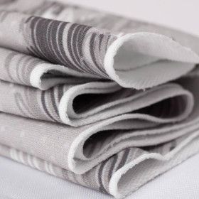 CAMOUFLAGE - scribble / grey - looped knit fabric