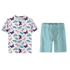 CHILDREN'S PAJAMAS "ADA" - BUTTERFLIES PAT. 5 - sewing set