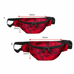 HIP BAG - ROSES / Choice of sizes