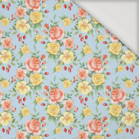 ROSES pat. 1 (colorful) - Viscose jersey