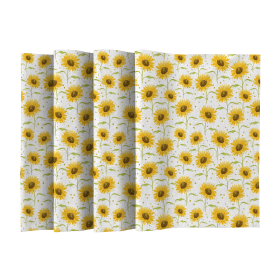 NAPKINS AND RUNNER - SUNFLOWERS PAT. 7 (CUTE BUNNIES) - sewing set