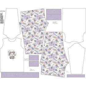 CHILDREN'S PAJAMAS " MIKI" - BUNNY (CUTIES IN THE SPACE) - sewing set