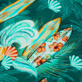 SURFBOARDS AND WAVES - looped knit 