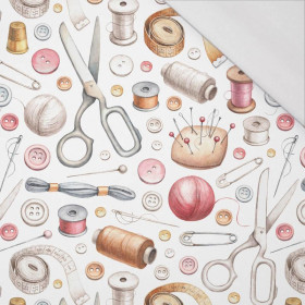 SEWING (HOBBIES AND JOBS) / white - single jersey with elastane 