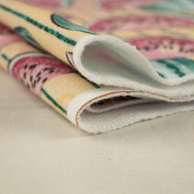 TROPICAL WATERMELONS - looped knit fabric