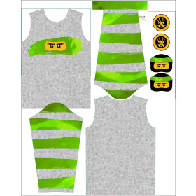 LONGSLEEVE - GREEN NINJA pat. 2 - sewing set