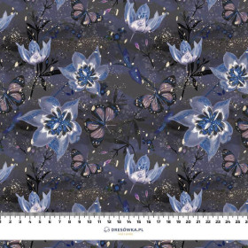 MOON LILIES (ENCHANTED NIGHT) - Cotton woven fabric