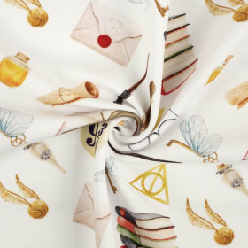 MAGIC WORLD pat. 1 (MAGIC SCHOOL) - looped knit fabric