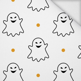 HALLOWEEN CONTOUR GHOSTS / white - looped knit SP250