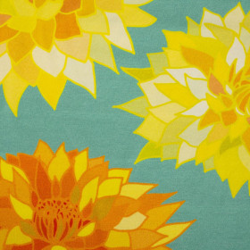 ASTER / sea blue - Single jersey with elastane 