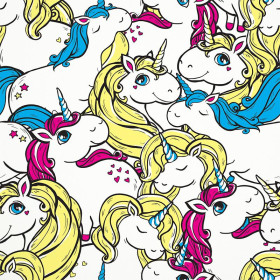FAIRYTALE UNICORNS / white - looped knit 