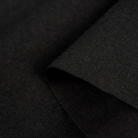 BLACK - Cotton woven fabric